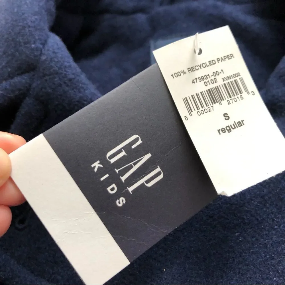 GAP Kids Wool Peacoat Girls Small Navy Blue NWT‎